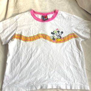 Vintage mickey & minnie tee